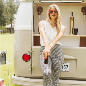 NEVER WORN Black and white gingham pants